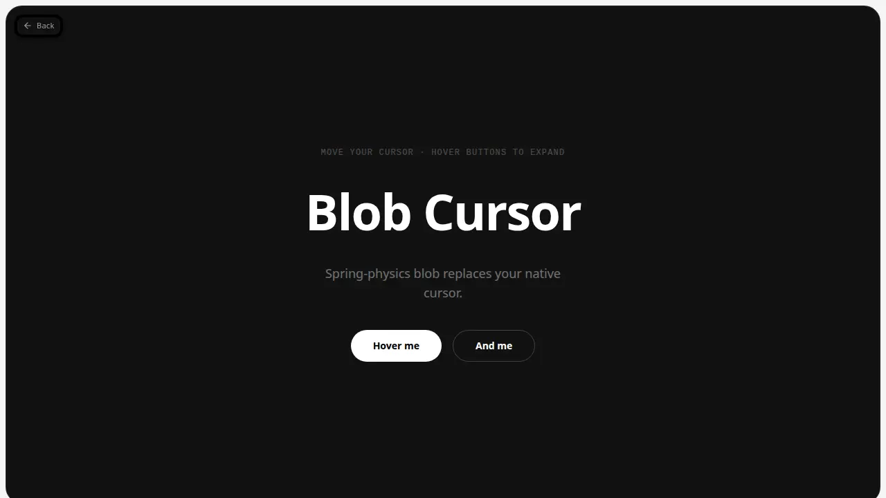 Blob Cursor