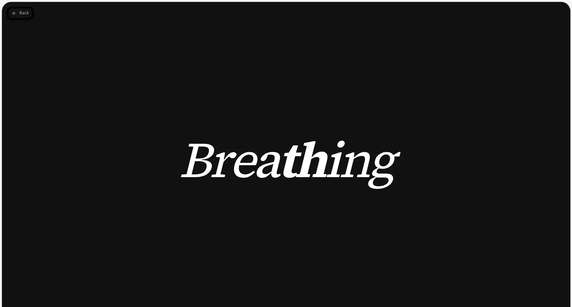 Breathing Text
