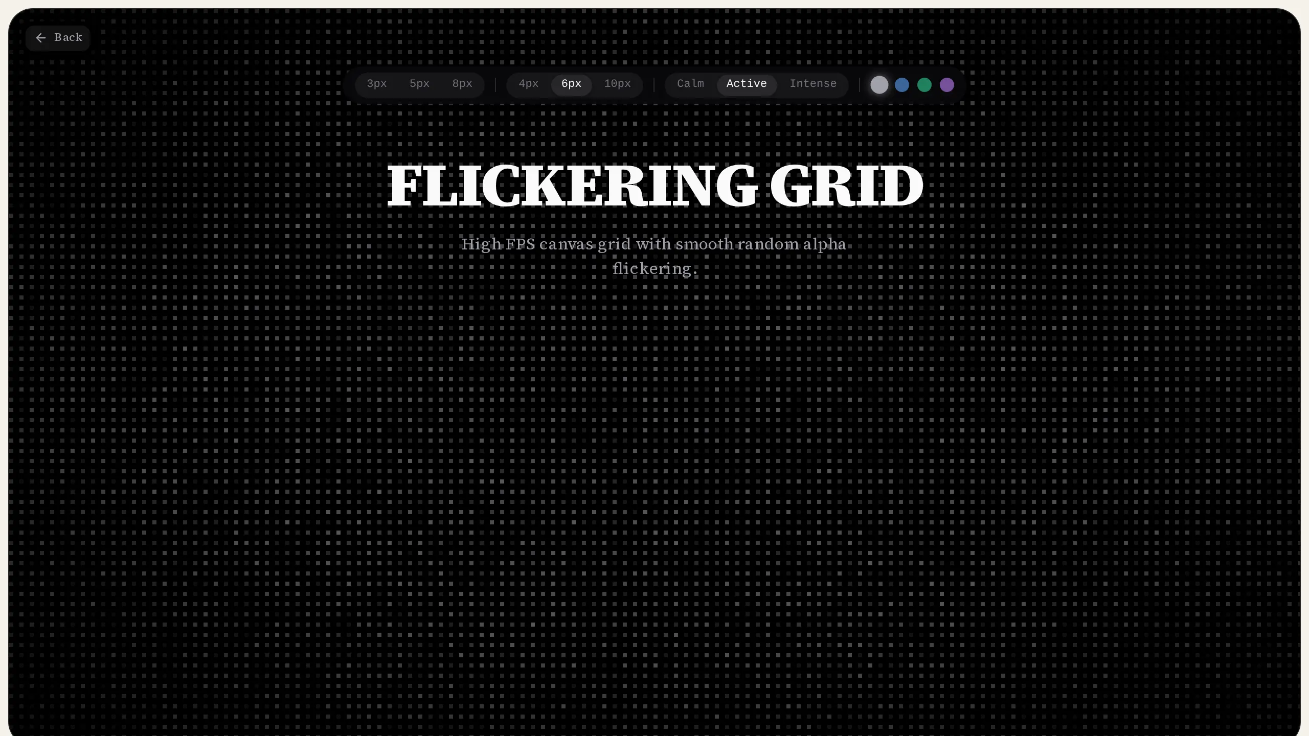 Flickering Grid