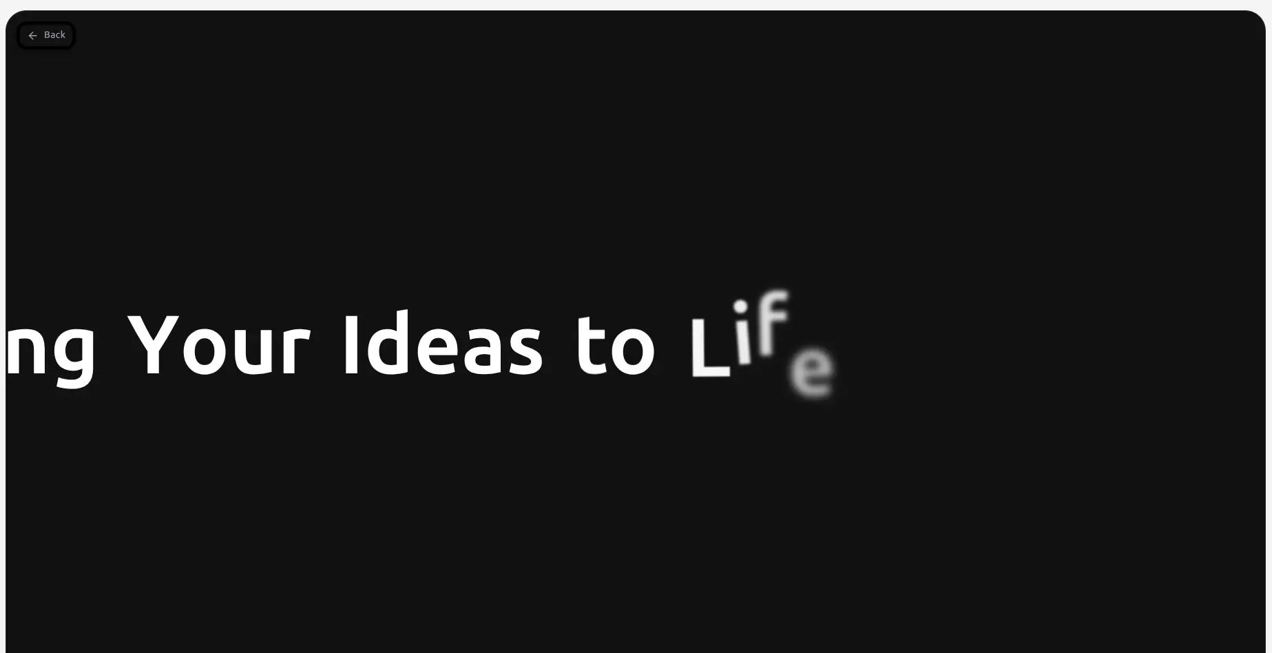 Horizontal Text Scroll