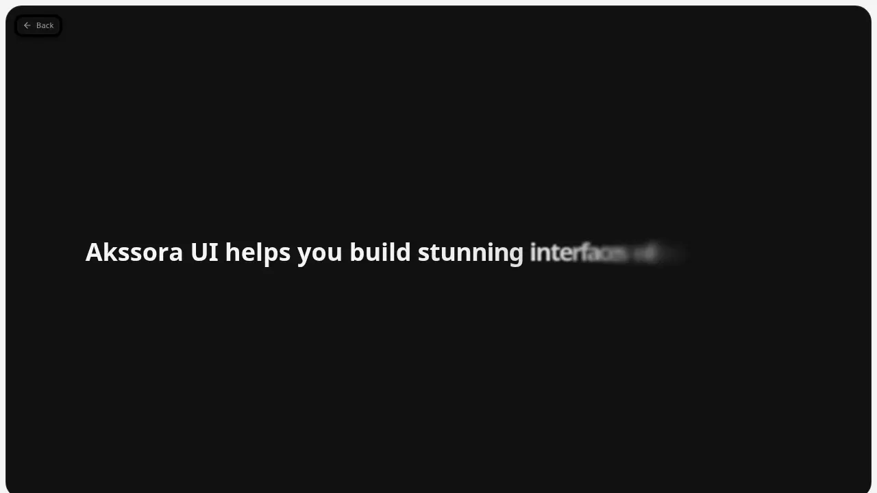 Horizontal Text Animation