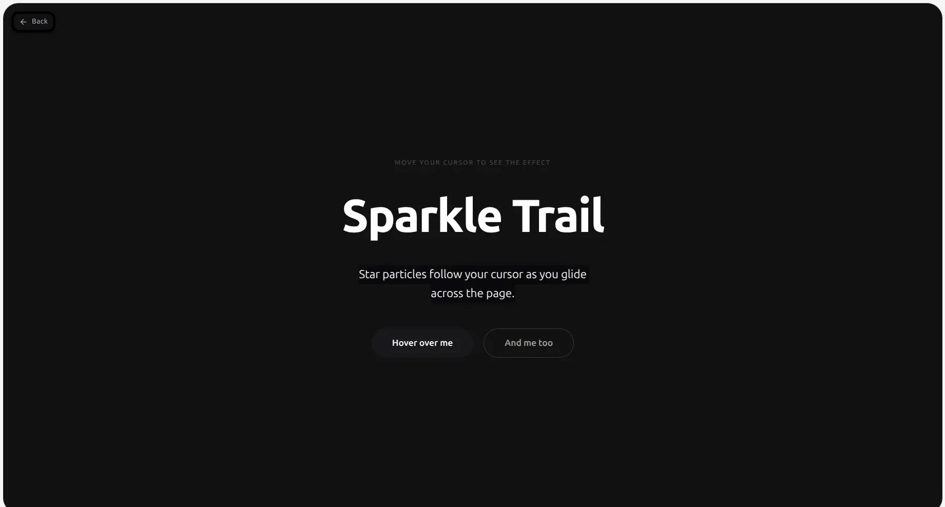 Sparkle Cursor