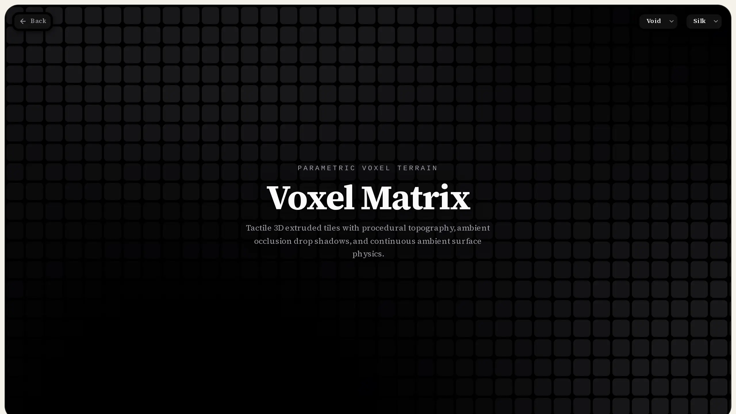 Voxel Matrix Background